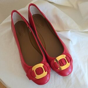 See by Chloe Red Flats Size 9.5